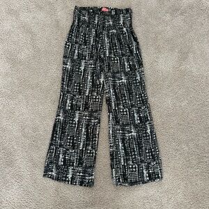Envy Me Black and White Patterned Palazzo Pants